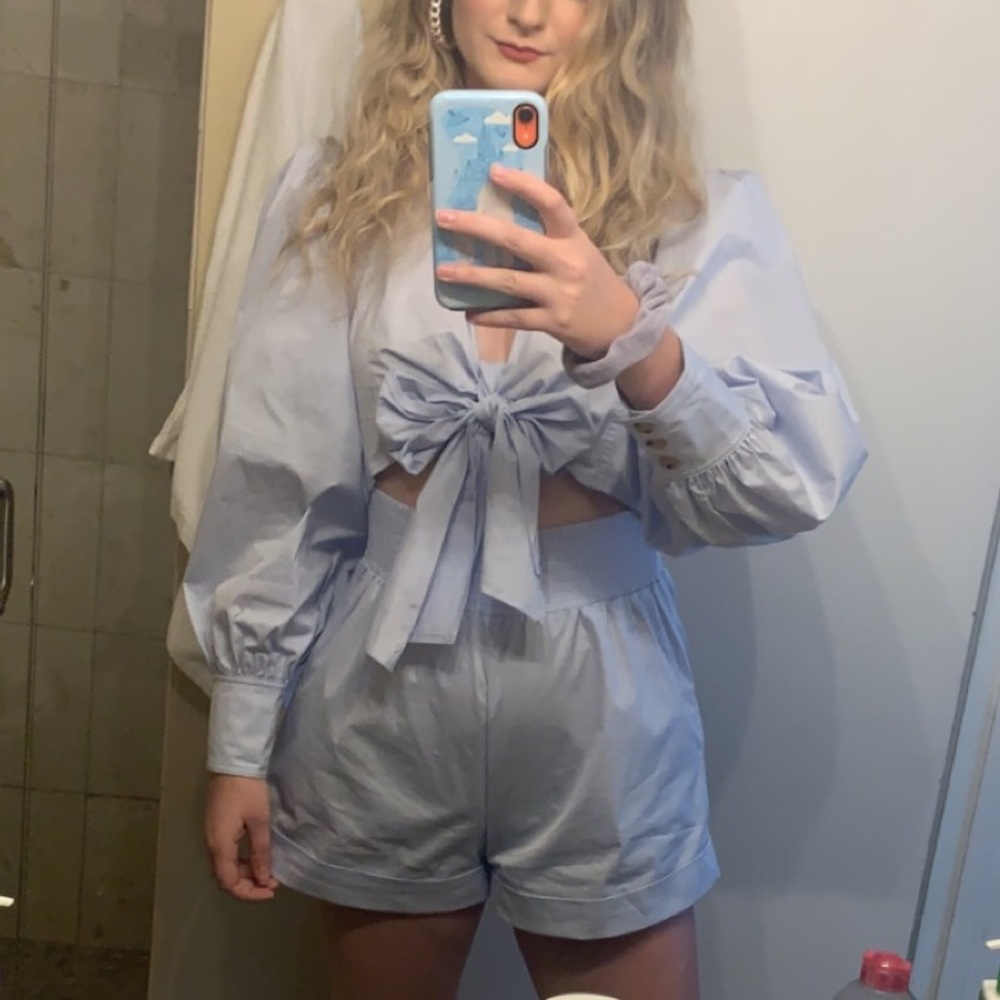 Tie in the front romper